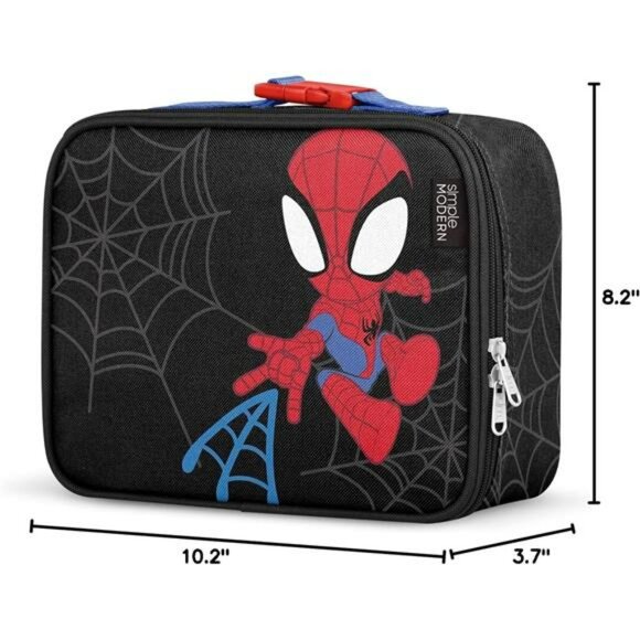 Kids Insulated Lunch Bag Reusable School Lunch Box with Pockets for Boys Girls - Picture 3 of 7